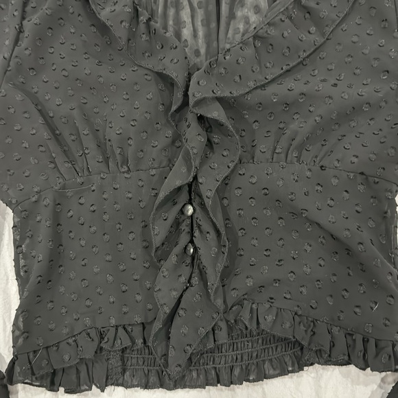 2bella Ruffle Top w/ Buttons - Picture 3 of 3